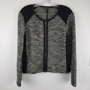 Eileen Fisher Tweed Boxy Structured Jacket